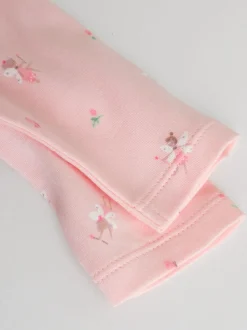 Pink 5 Pack Long Sleeve Baby Bodysuit