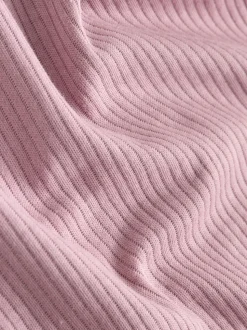 Pink 5 Pack Short Sleeve Baby Bodysuits