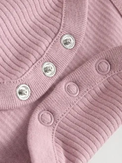 Pink 5 Pack Short Sleeve Baby Bodysuits