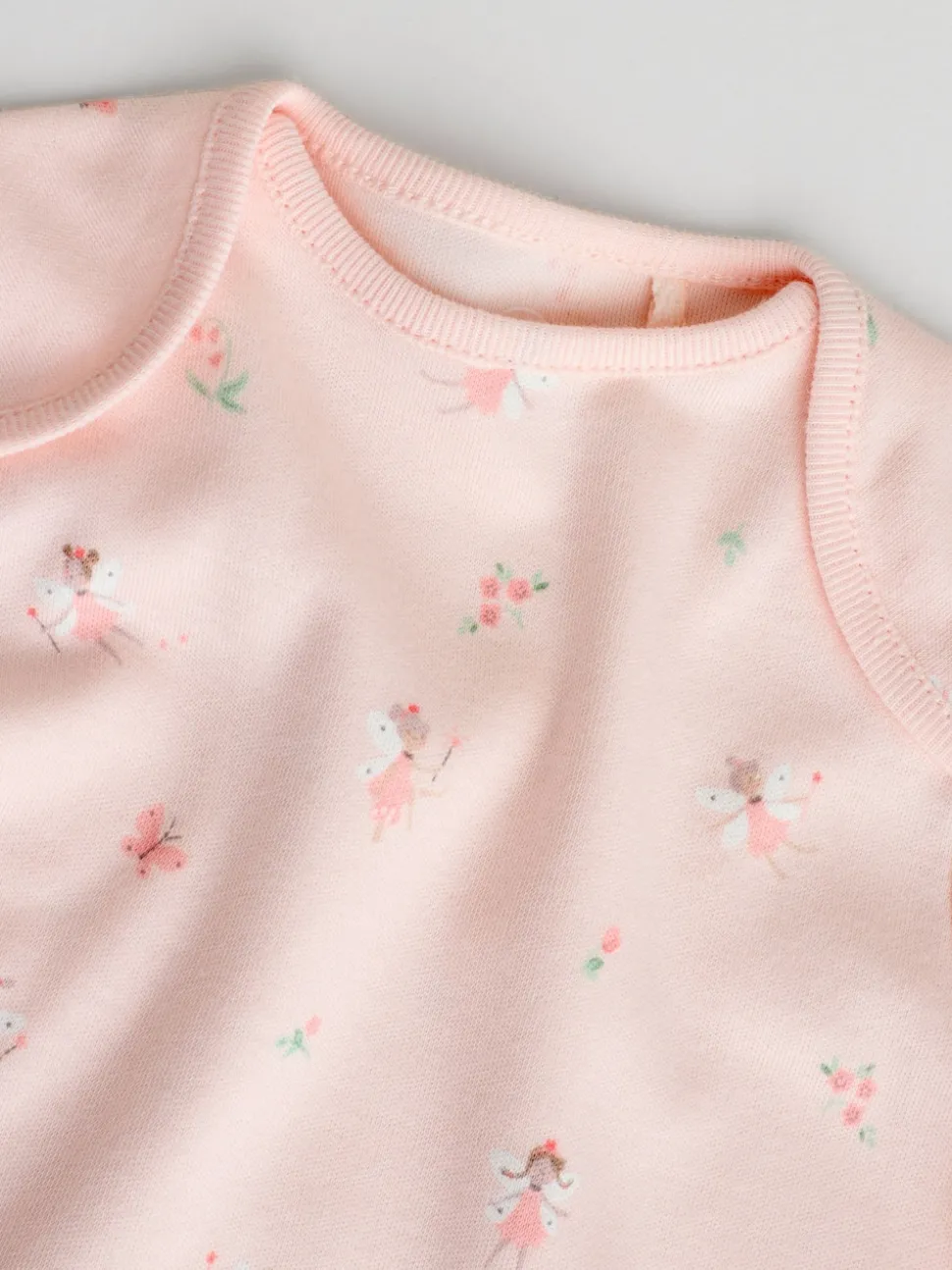 Pink 7 Pack Short Sleeve Baby Bodysuit