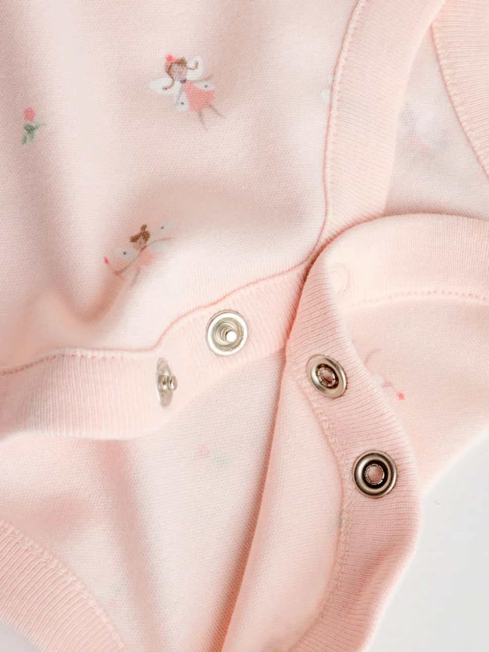 Pink 7 Pack Short Sleeve Baby Bodysuit