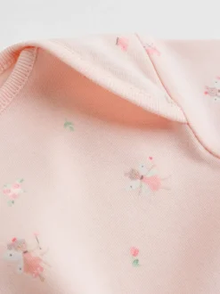 Pink 7 Pack Short Sleeve Baby Bodysuit