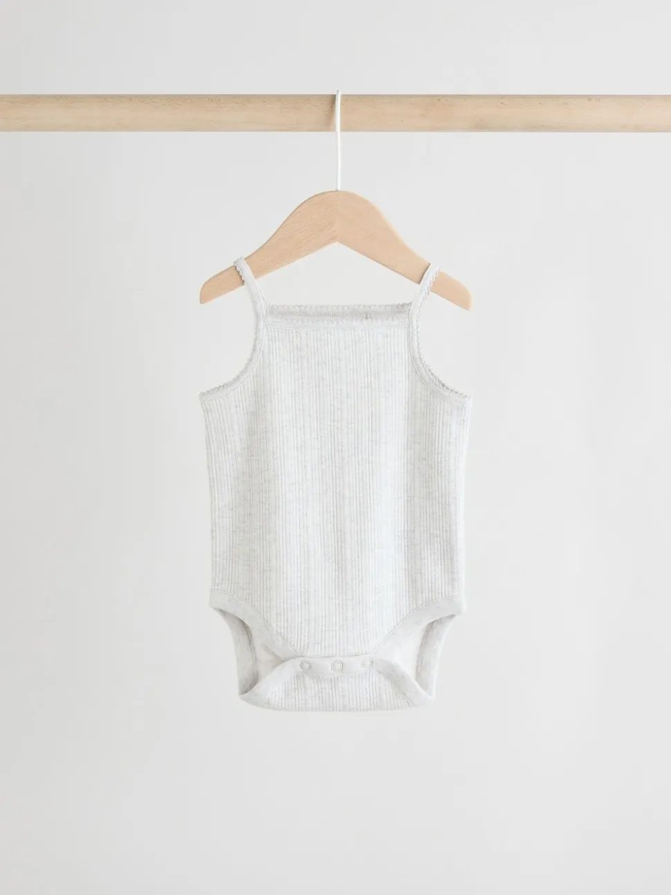 Pink 5 Pack Vest Pointelle Baby Bodysuits