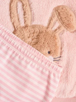 Pink Bunny Baby Fleece Tops and Leggings Set 2 Piece (0mths-2yrs)