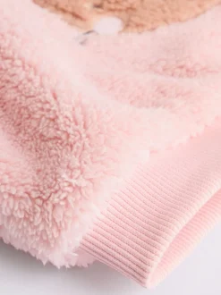 Pink Bunny Baby Fleece Tops and Leggings Set 2 Piece (0mths-2yrs)