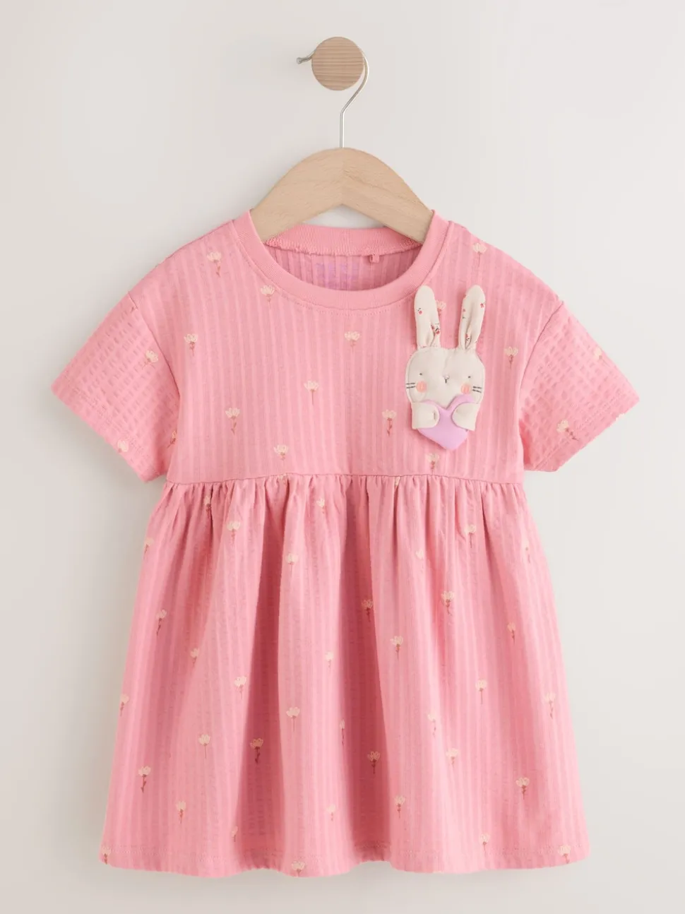 Pink Bunny Jersey Summer Dress (3mths-7yrs)