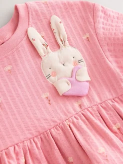 Pink Bunny Jersey Summer Dress (3mths-7yrs)