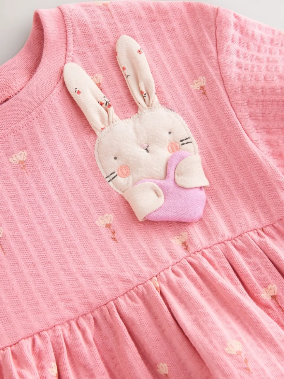 Pink Bunny Jersey Summer Dress (3mths-7yrs)
