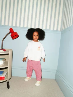 Pink Cake Sweatshirt and Barrel Leg Joggers Set (3mths-7yrs)