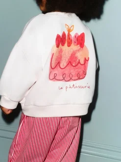 Pink Cake Sweatshirt and Barrel Leg Joggers Set (3mths-7yrs)