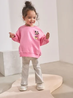 Pink Disney Mickey Mouse and Friends Long Sleeve Top and Flare Set (3mths-7yrs)