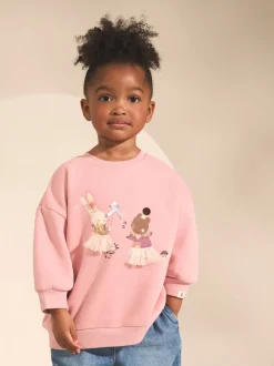 Pink Fairy Characters Crew Neck Sweatshirt (3mths-7yrs)