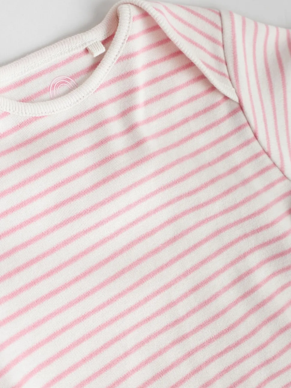 Pink Heart Baby Short Sleeve Bodysuits 5 Pack