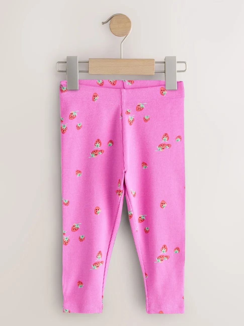 Pink Ribbed Leggings 5 Pack (3mths-7yrs)
