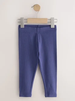 Pink Ribbed Leggings 5 Pack (3mths-7yrs)