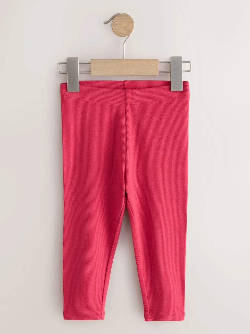 Pink Ribbed Leggings 5 Pack (3mths-7yrs)