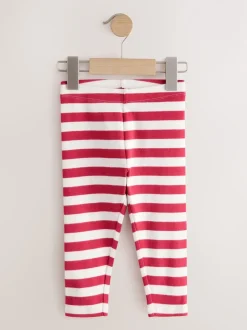Pink Ribbed Leggings 5 Pack (3mths-7yrs)