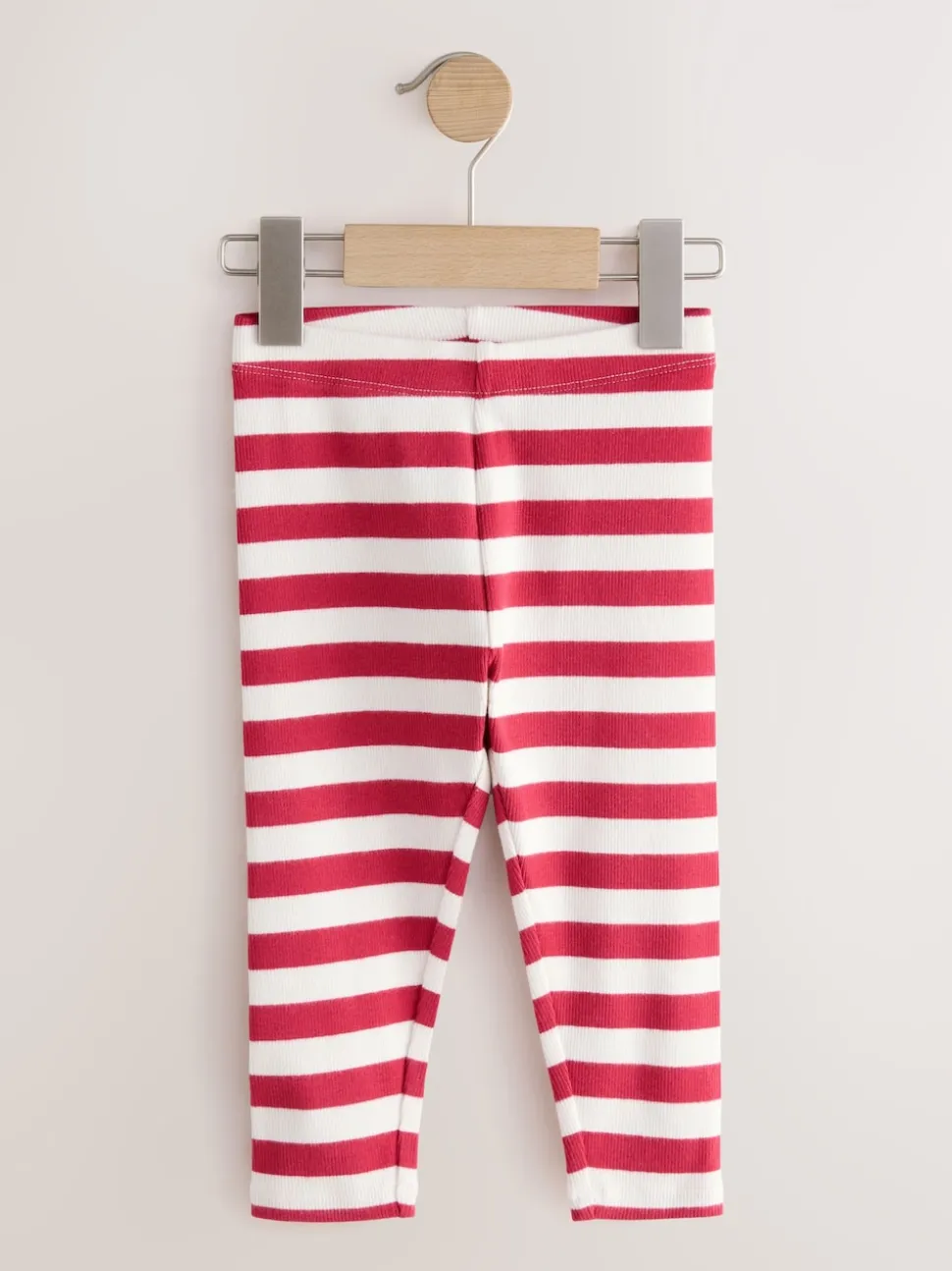 Pink Ribbed Leggings 5 Pack (3mths-7yrs)