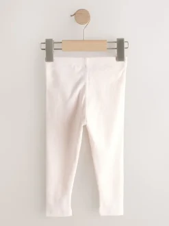 Pink Ribbed Leggings 5 Pack (3mths-7yrs)