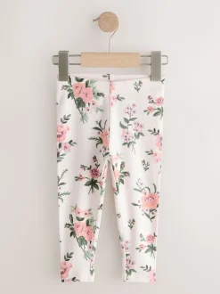 Pink Ribbed Leggings 5 Pack (3mths-7yrs)