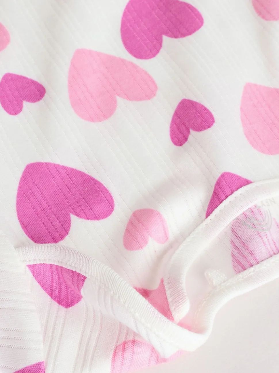 Pink Star 5 Pack Long Sleeve Baby Bodysuits