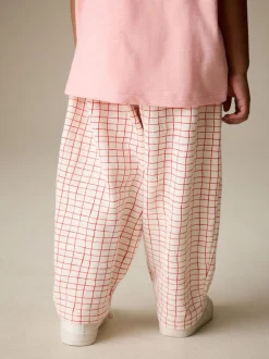 Pink Strawberry Embellished Barrel Trousers (3mths-7yrs)