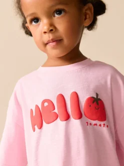 Pink Tomato Character Short Sleeve T-Shirt and Cycle Shorts Set (3mths-7yrs)
