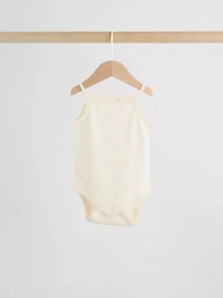 Pink Vest Baby Bodysuits 5 Pack