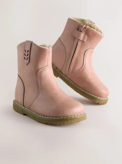 Pink Ankle Western Boots