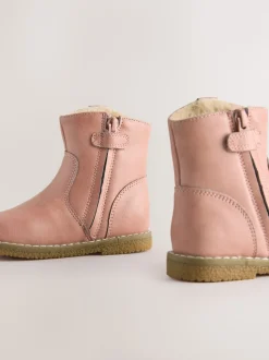 Pink Ankle Western Boots