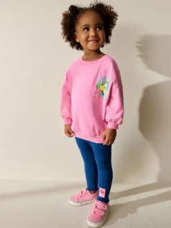 Pink Ariel Little Mermaid Long Sleeve Top and Leggings Set (3mths-7yrs)