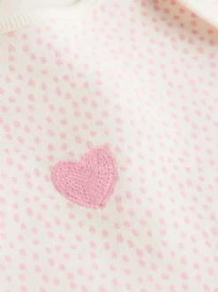 Pink Baby Long Sleeve Bodysuits 5 Pack