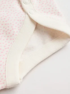 Pink Baby Long Sleeve Bodysuits 5 Pack