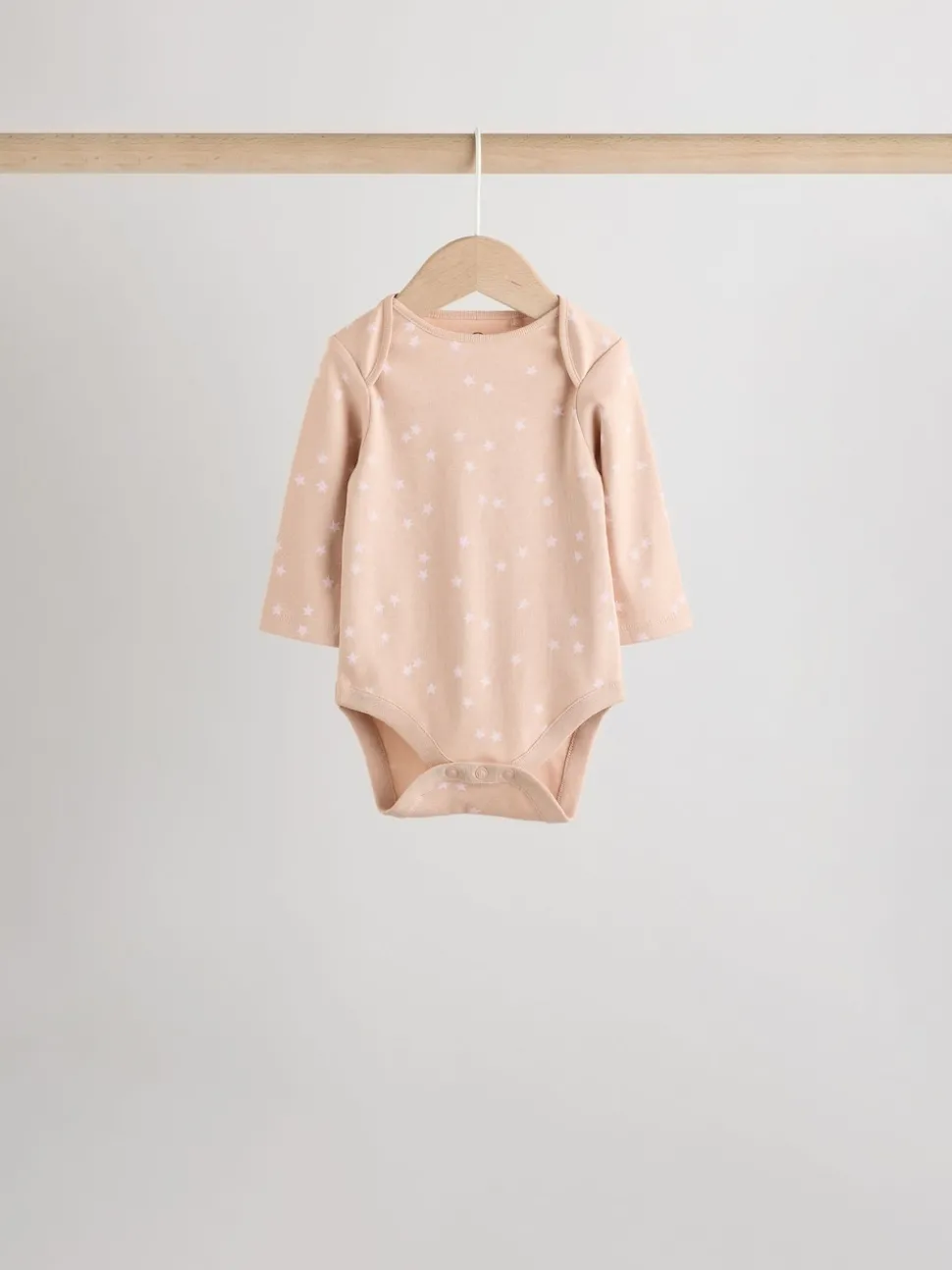 Pink Baby Long Sleeve Bodysuits 5 Pack