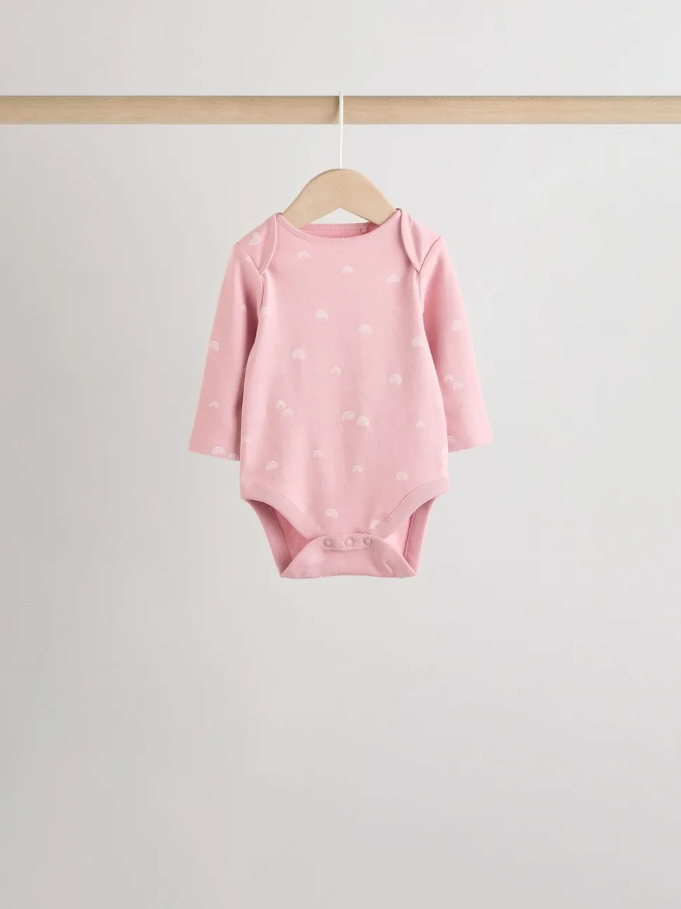 Pink Baby Long Sleeve Bodysuits 5 Pack
