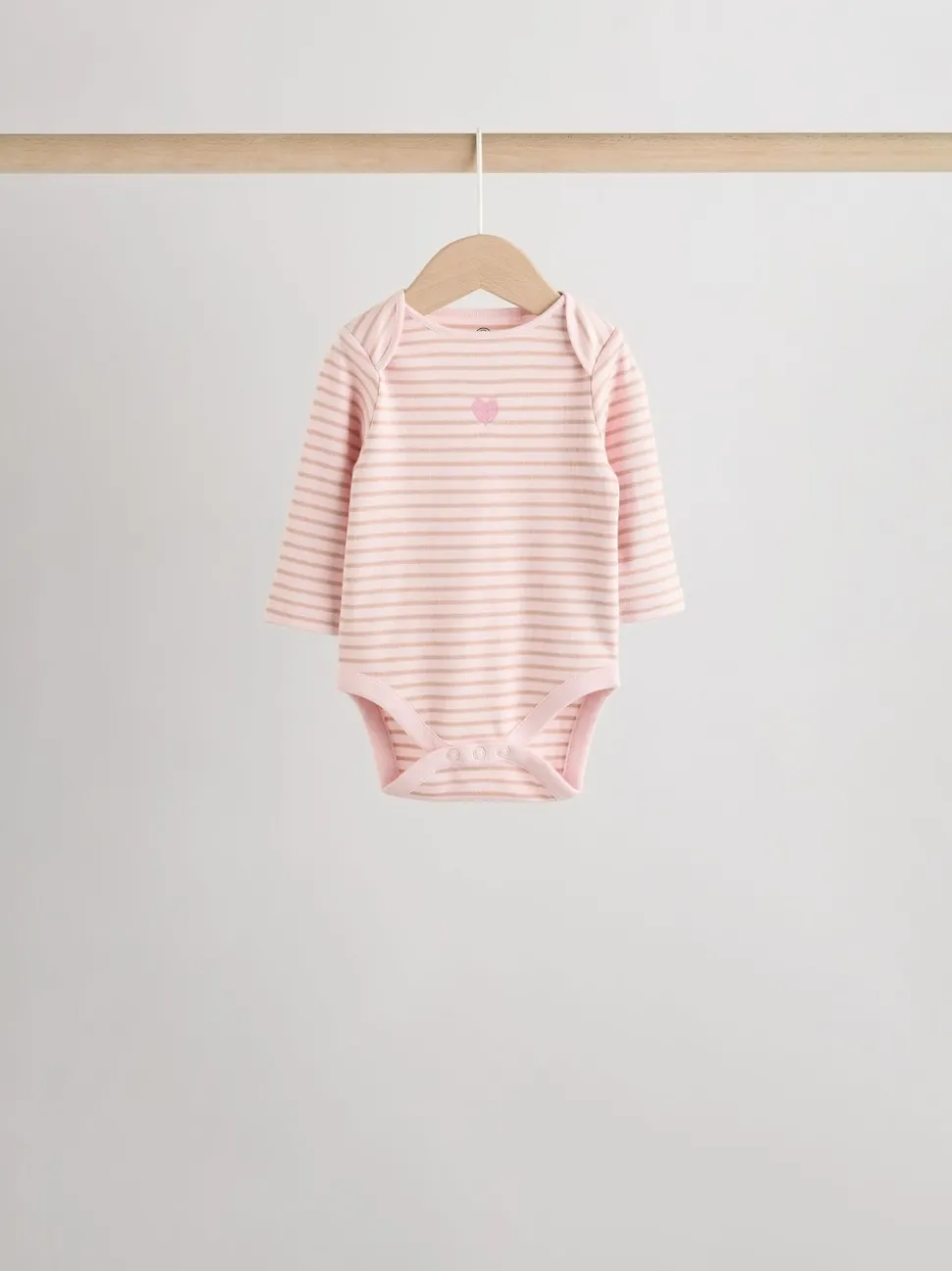 Pink Baby Long Sleeve Bodysuits 5 Pack