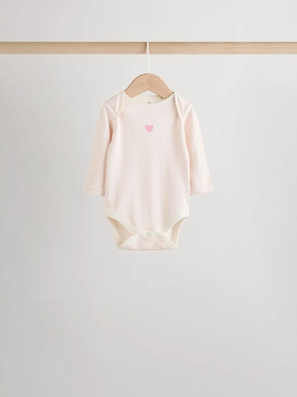 Pink Baby Long Sleeve Bodysuits 5 Pack