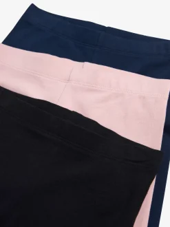 Pink/Black/Navy Regular Fit Leggings 3 Pack (3-16yrs)