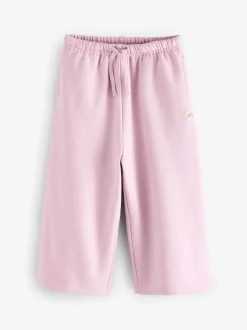 Pink/Blue/Oatmeal Wide Leg Joggers 3 Pack (3mths-7yrs)