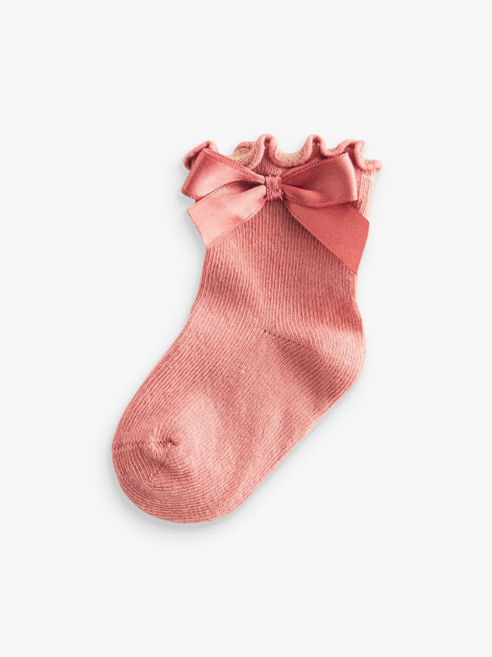 Pink Bow Baby Socks 5 Pack (0mths-2yrs)