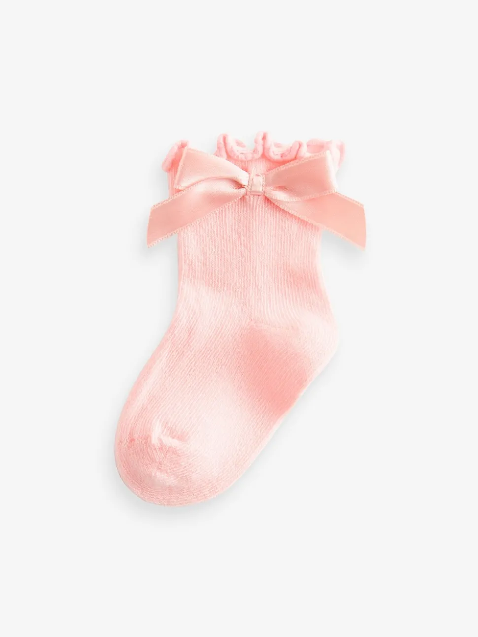 Pink Bow Baby Socks 5 Pack (0mths-2yrs)