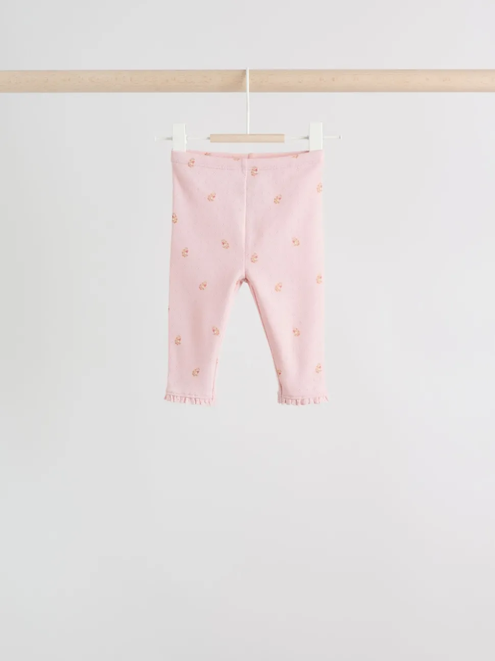 Pink/Brown/Heart Baby Leggings 4 Pack (0mths-2yrs)