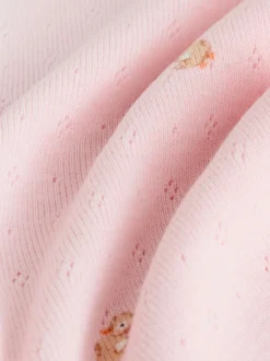 Pink/Brown/Heart Baby Leggings 4 Pack (0mths-2yrs)