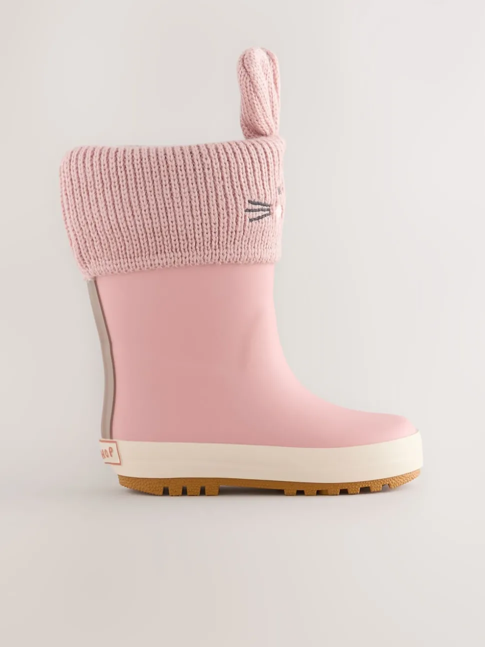 Pink Bunny Lined Cuff Wellies