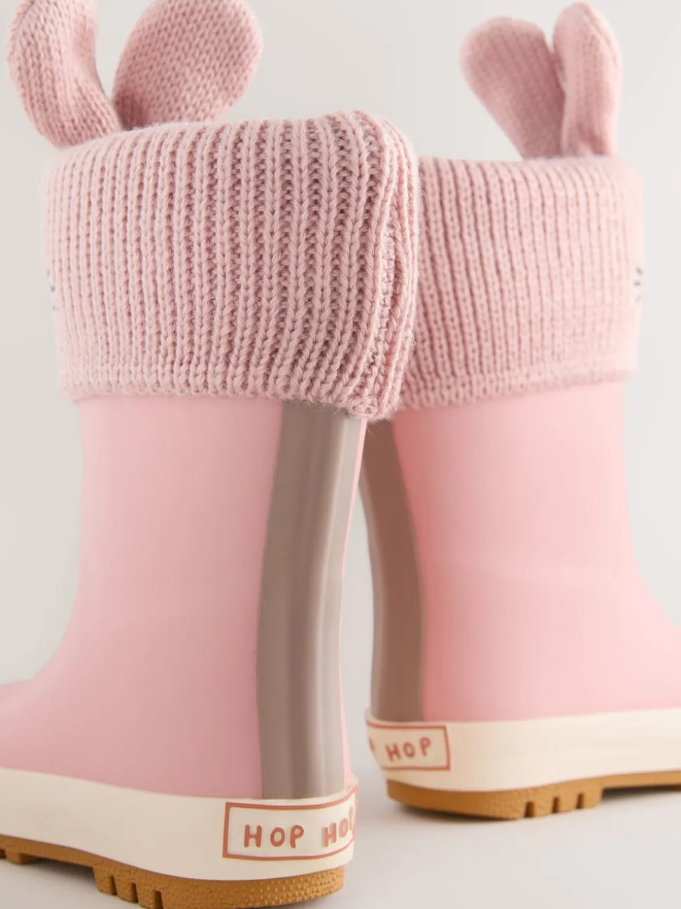 Pink Bunny Lined Cuff Wellies