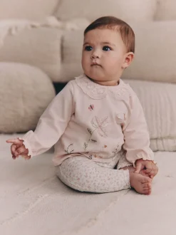 Pink Bunny Long Sleeve Top and Legging Baby 2 Piece Set (0mths-2yrs)