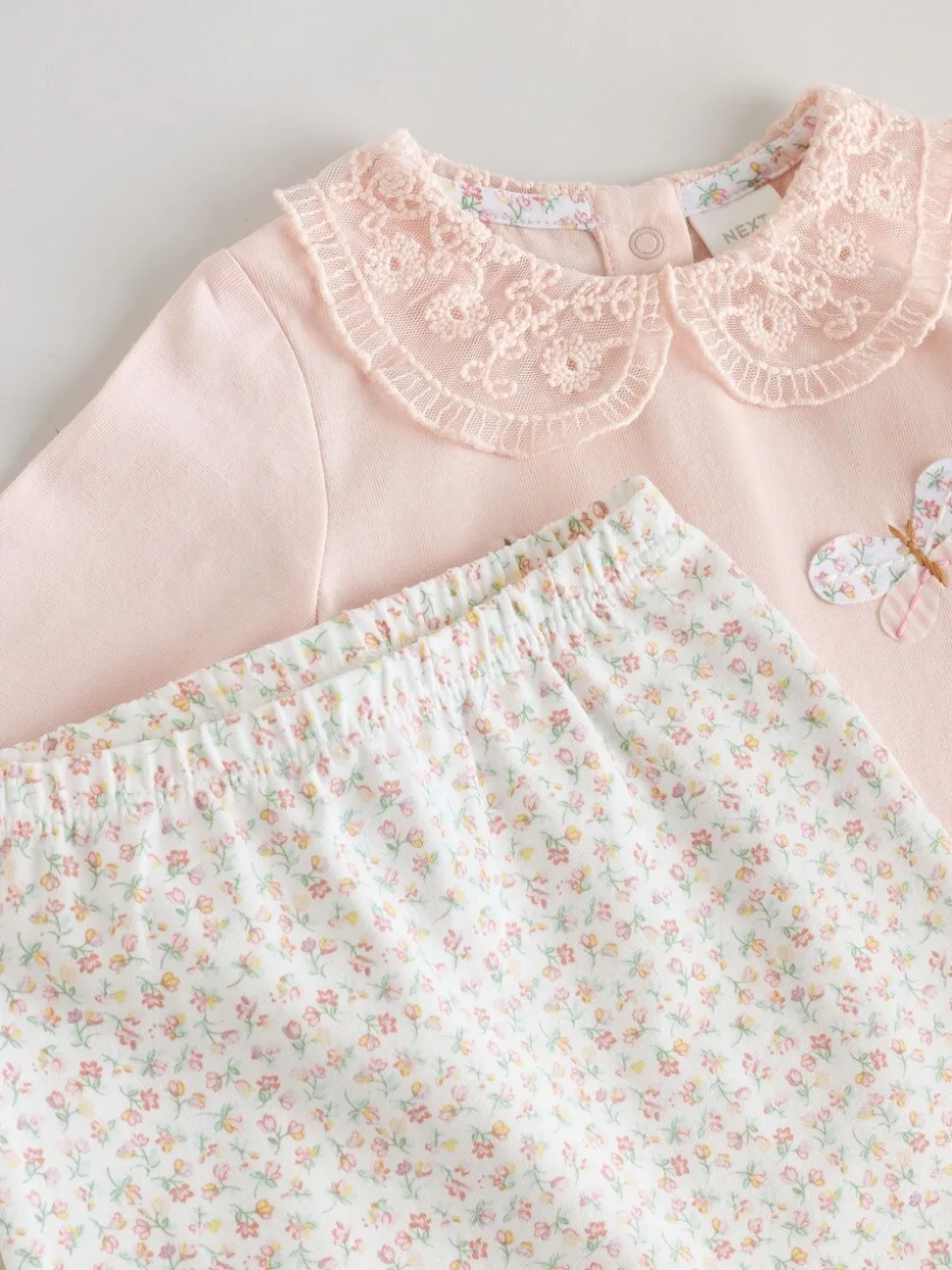 Pink Bunny Long Sleeve Top and Legging Baby 2 Piece Set (0mths-2yrs)