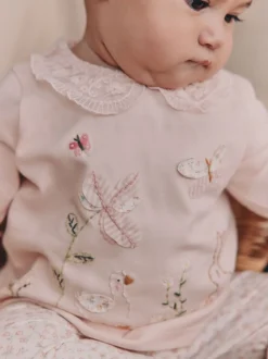 Pink Bunny Long Sleeve Top and Legging Baby 2 Piece Set (0mths-2yrs)
