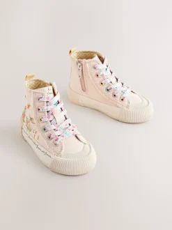Pink Character Standard Fit (F) High Top Trainers