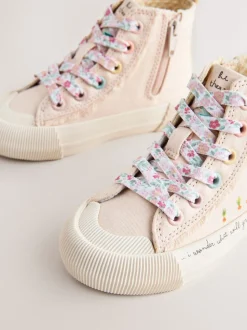 Pink Character Standard Fit (F) High Top Trainers
